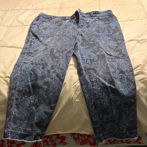 Bandolino Navy Paisley Print Women’s Jeans
